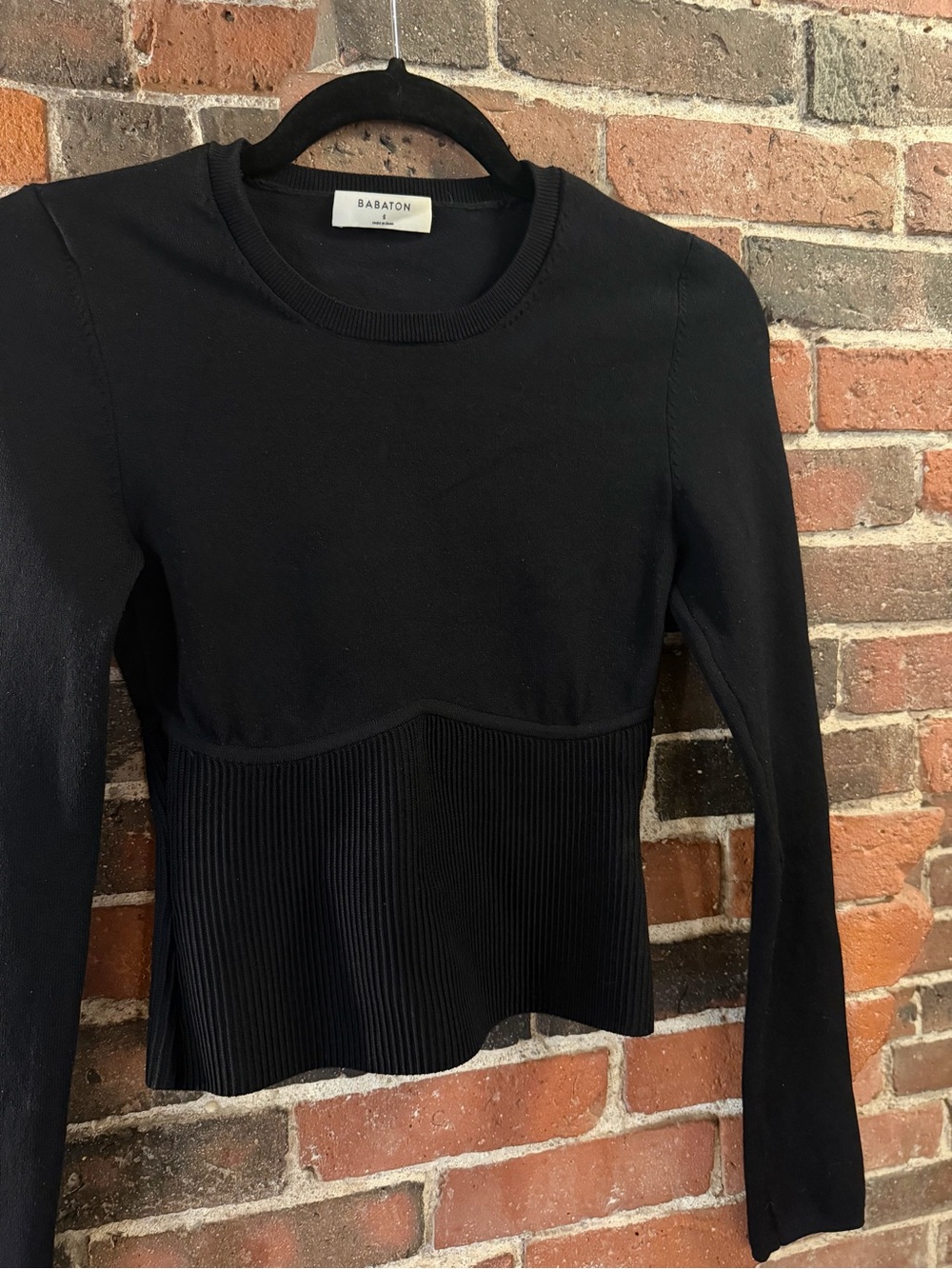 Aritzia Sculpt Knit Empire Longsleeve Top